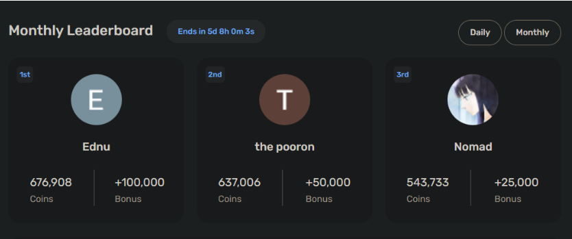 GainGG Leaderboard 1
