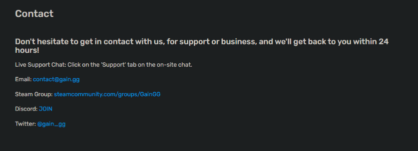 Customer Support Options 1