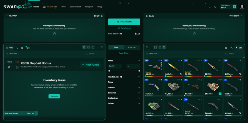 How to Buy Skins on SwapGG 1