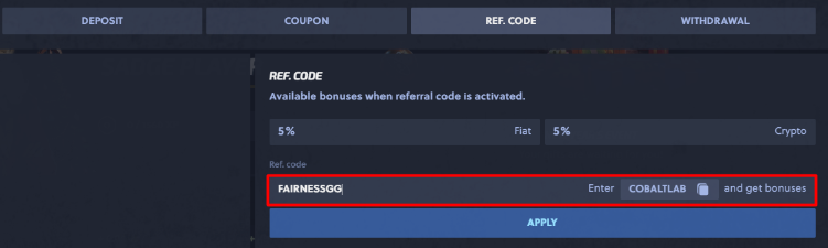How to Claim CobaltLab Bonus 1