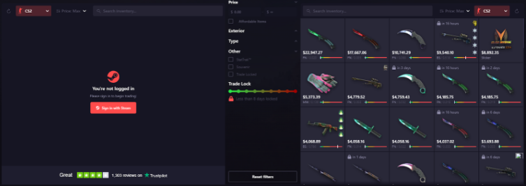 How to trade skins on SkinSwap 1