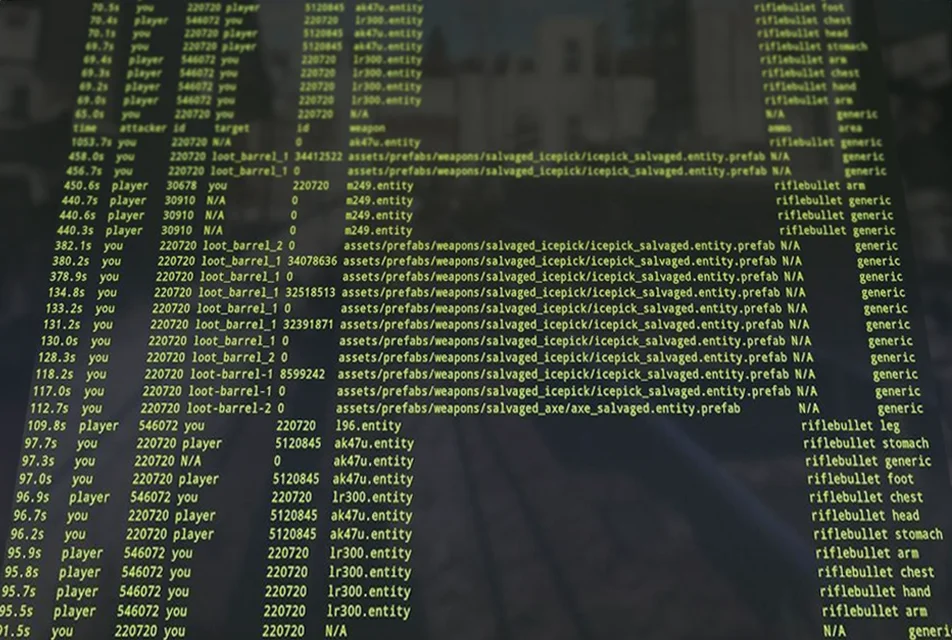 How to Check Combat Log In Rust