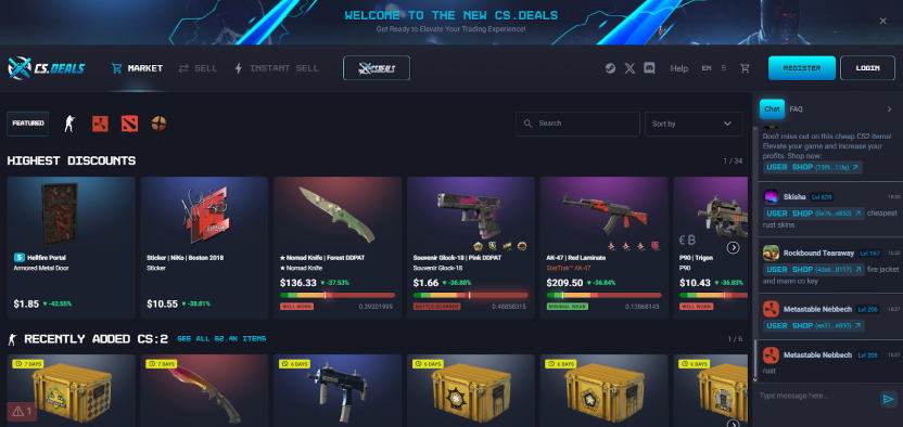 image of the website CS.Deals