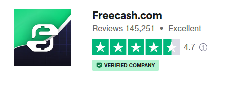 freecash logo and rating